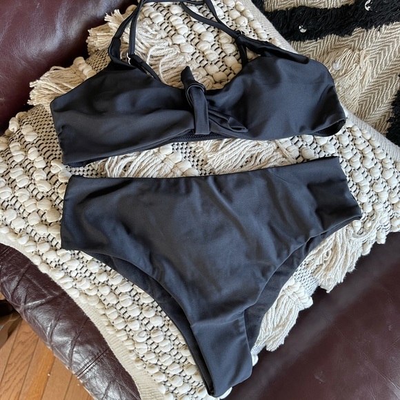 Bikini high waisted black woman’s bathing suit - Picture 9 of 10